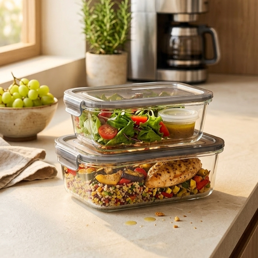Rectangle Glass Dish with Lid