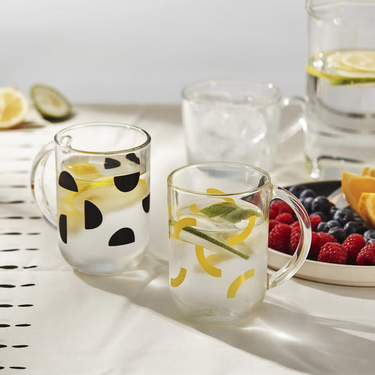 300ml Glass Mugs Pack of 2