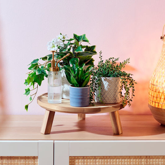 Serving Stand - Acacia Wood