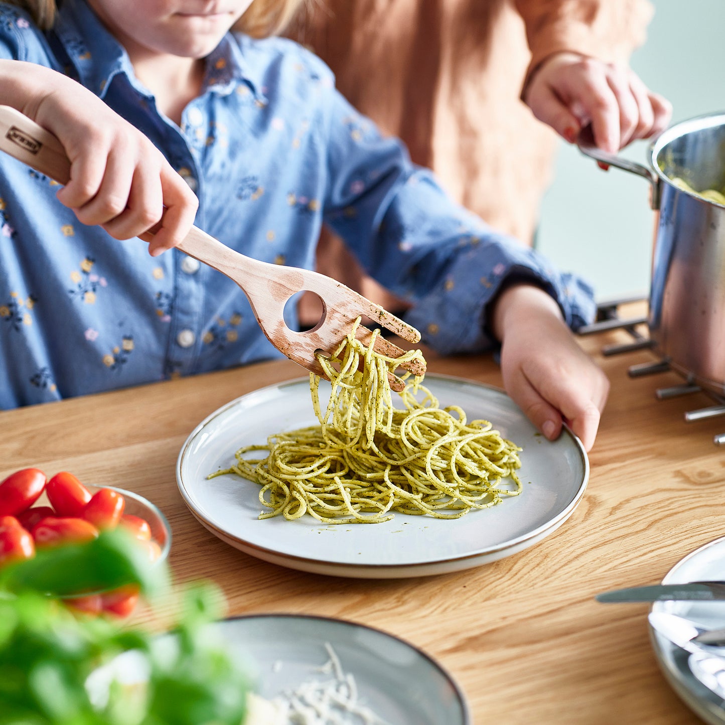 Wooden Spaghetti Server