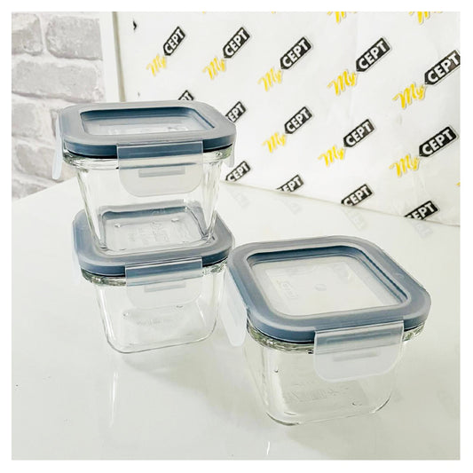 Glass Food Containers - Pack of 3