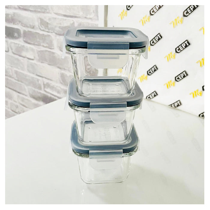 Glass Food Containers - Pack of 3
