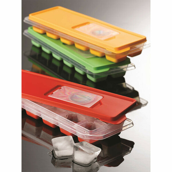 Ice Cube Tray With Lid - Assorted Colours