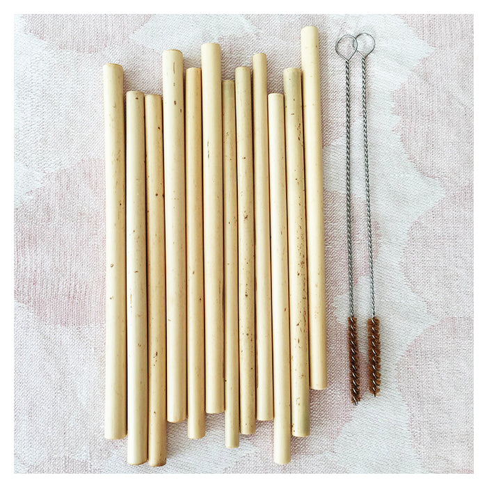 Bamboo Drinking Straw With Cleaning Brush