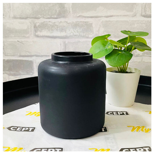 Decorative Vase - Frosted Black