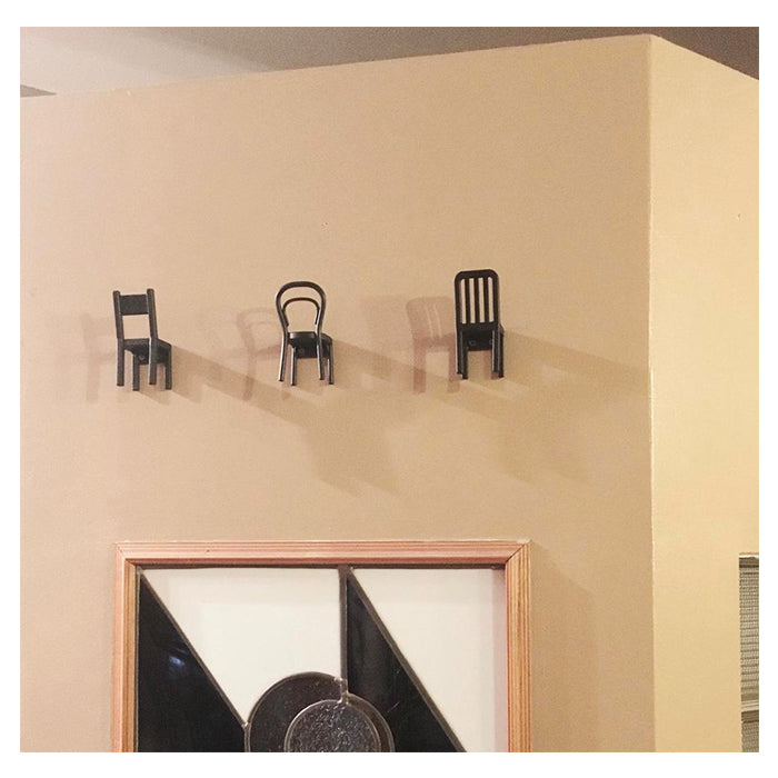 Chair Shaped Wall Hooks - Pack of 3