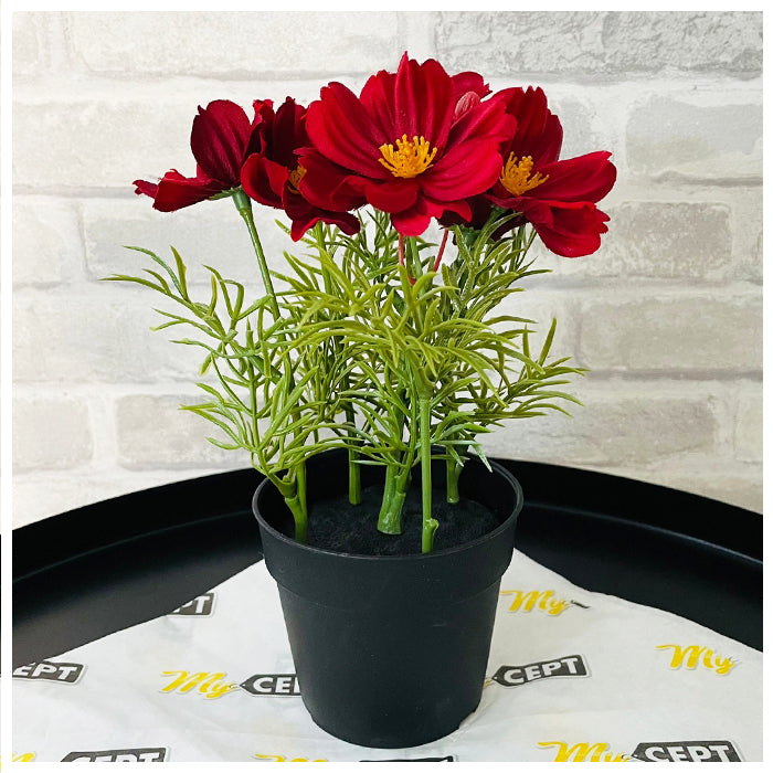 Artifical Plant Cosmos Red