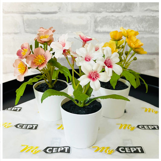 Artifical Plant Pack of 3 - Multicolor