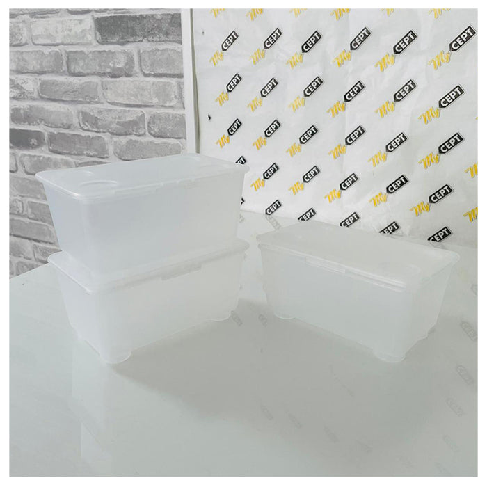 Boxes With Lid (Pack of 3) - White