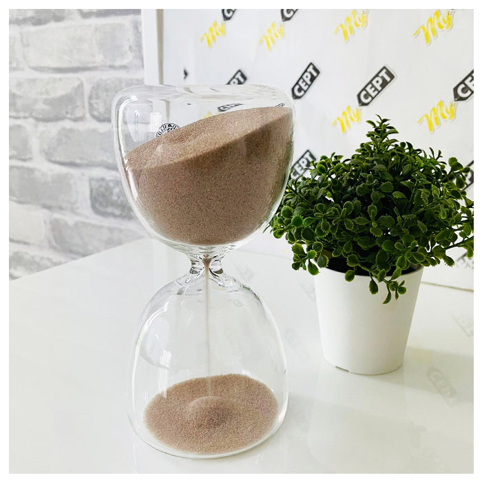 Decorative Hourglass - Beige 15cm