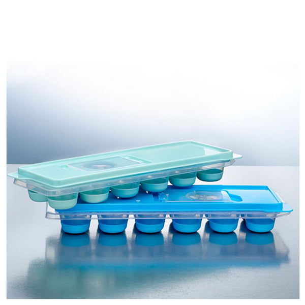 Ice Cube Tray With Lid - Assorted Colours