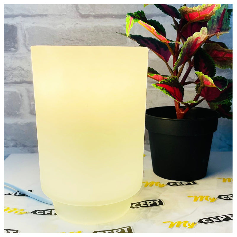 Table Lamp Frosted Glass - White