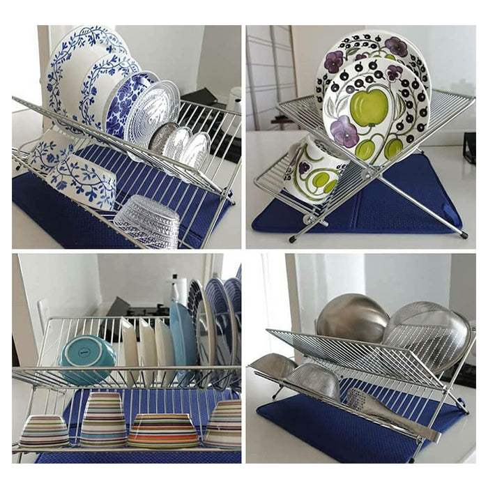 Dish Drying Mat - Blue