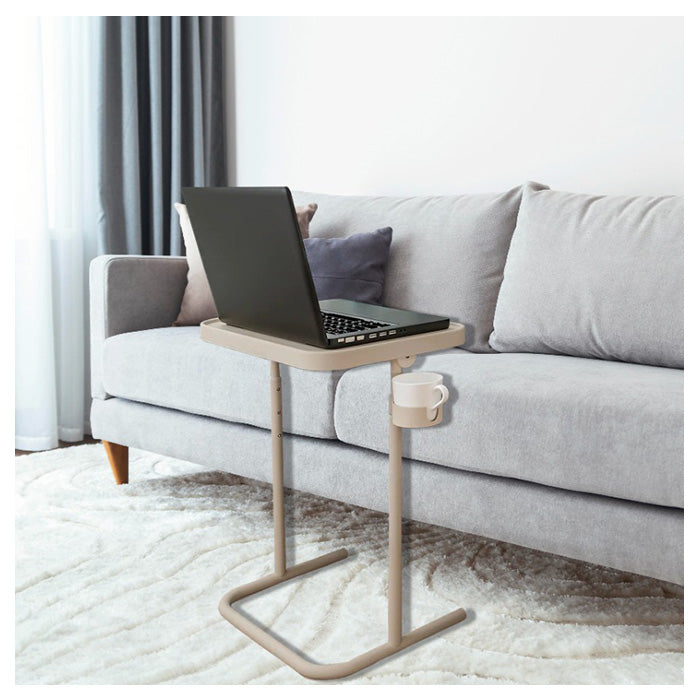 Laptop Stand with Cup Holder - Beige