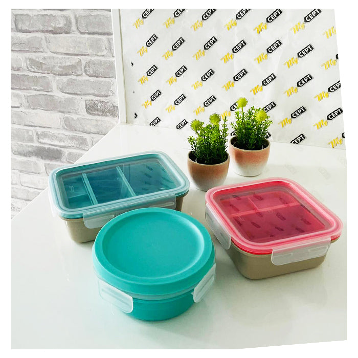 Food Box With Inserts - Round