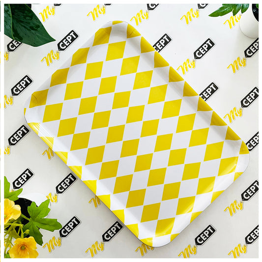 Serving Tray Rectangle Yellow