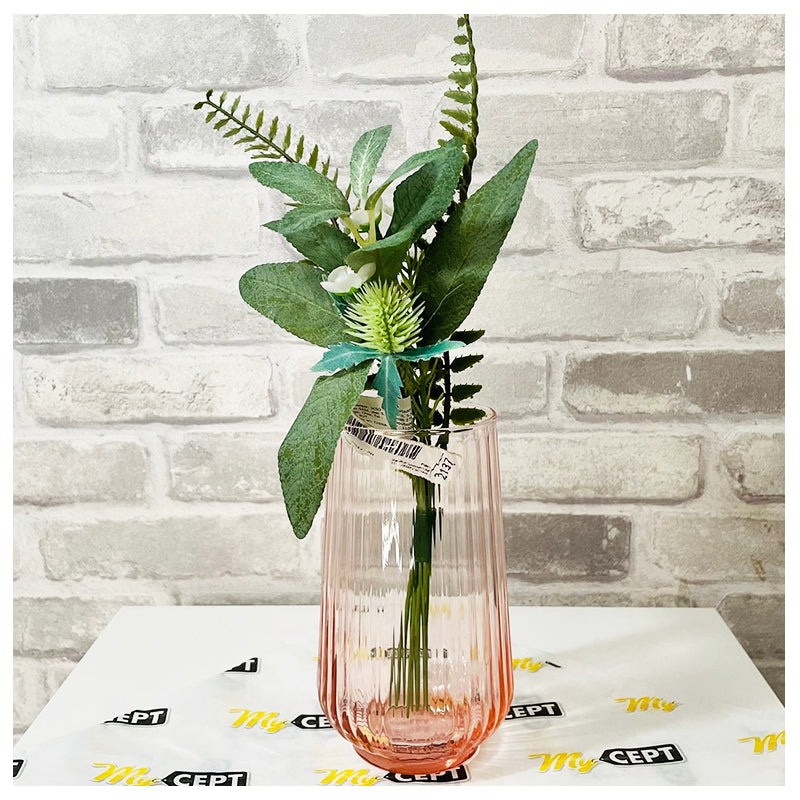 Glass Vase Light Pink 15cm