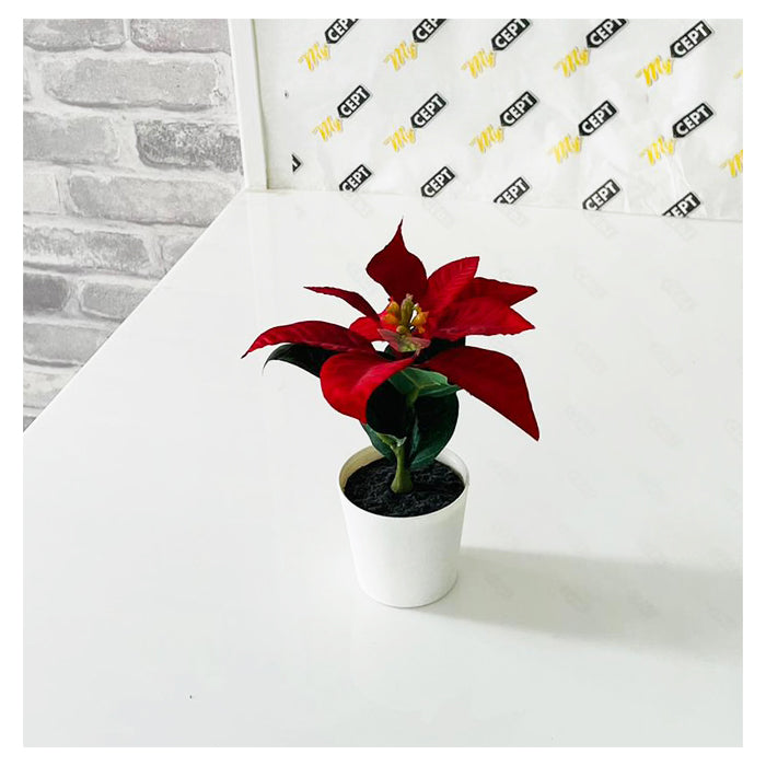 Artificial Plant - Poinsettia Red - 6cm