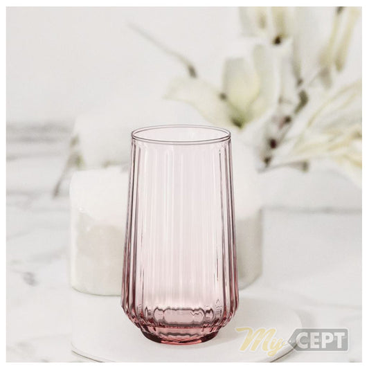 Glass Vase Light Pink 15cm
