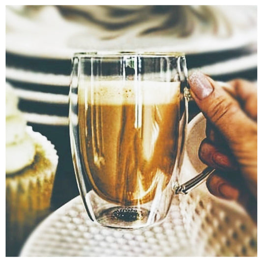 Double Wall Glass Mug 250ml