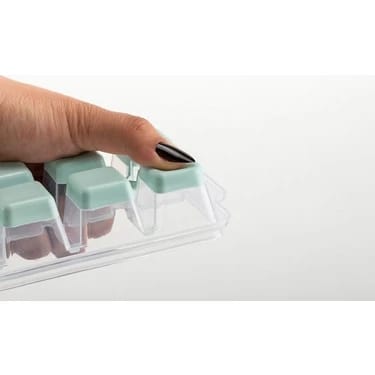 Ice Cube Tray With Lid - Assorted Colours