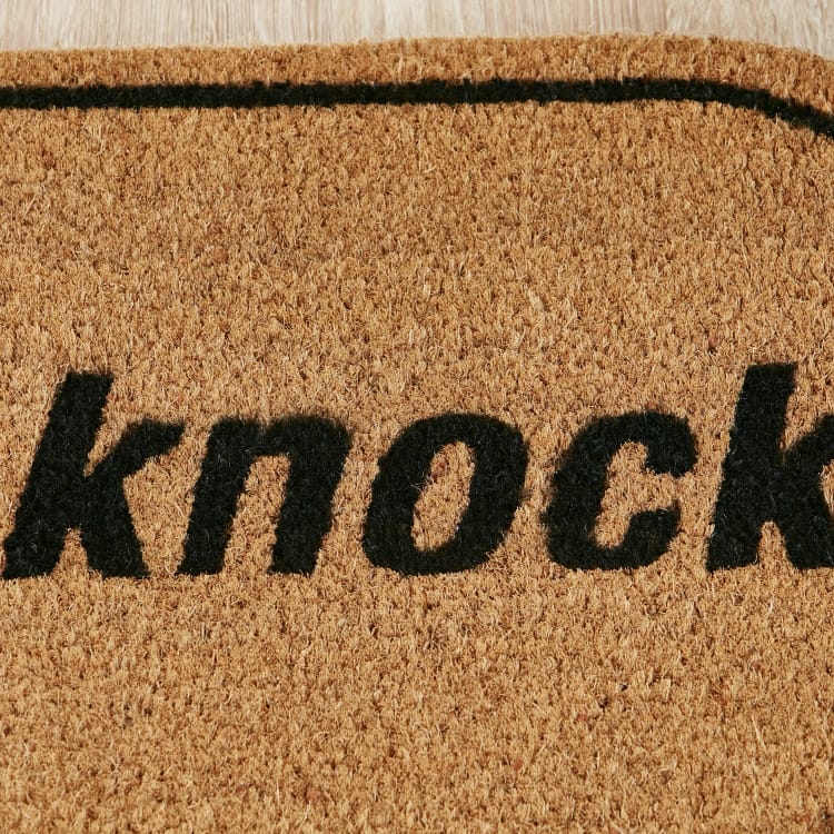 Knock-Knock Door Mat