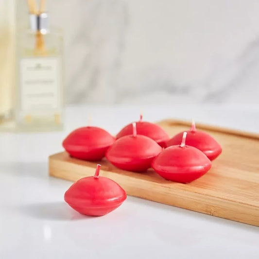 Floating Candles Pack of 6 - Red
