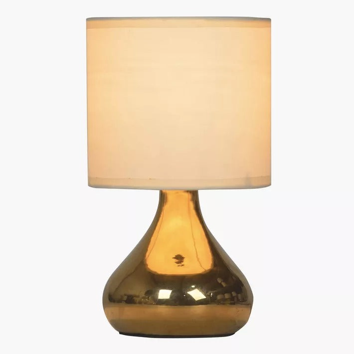 Ceramic Table Lamp - Golden
