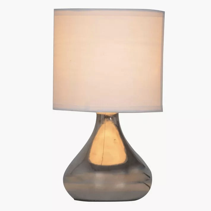 Ceramic Table Lamp - Silver